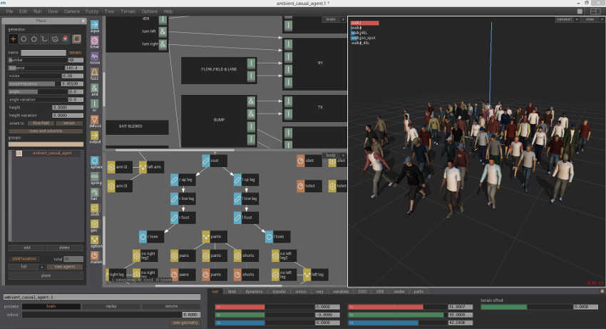 massive crowd simulation software